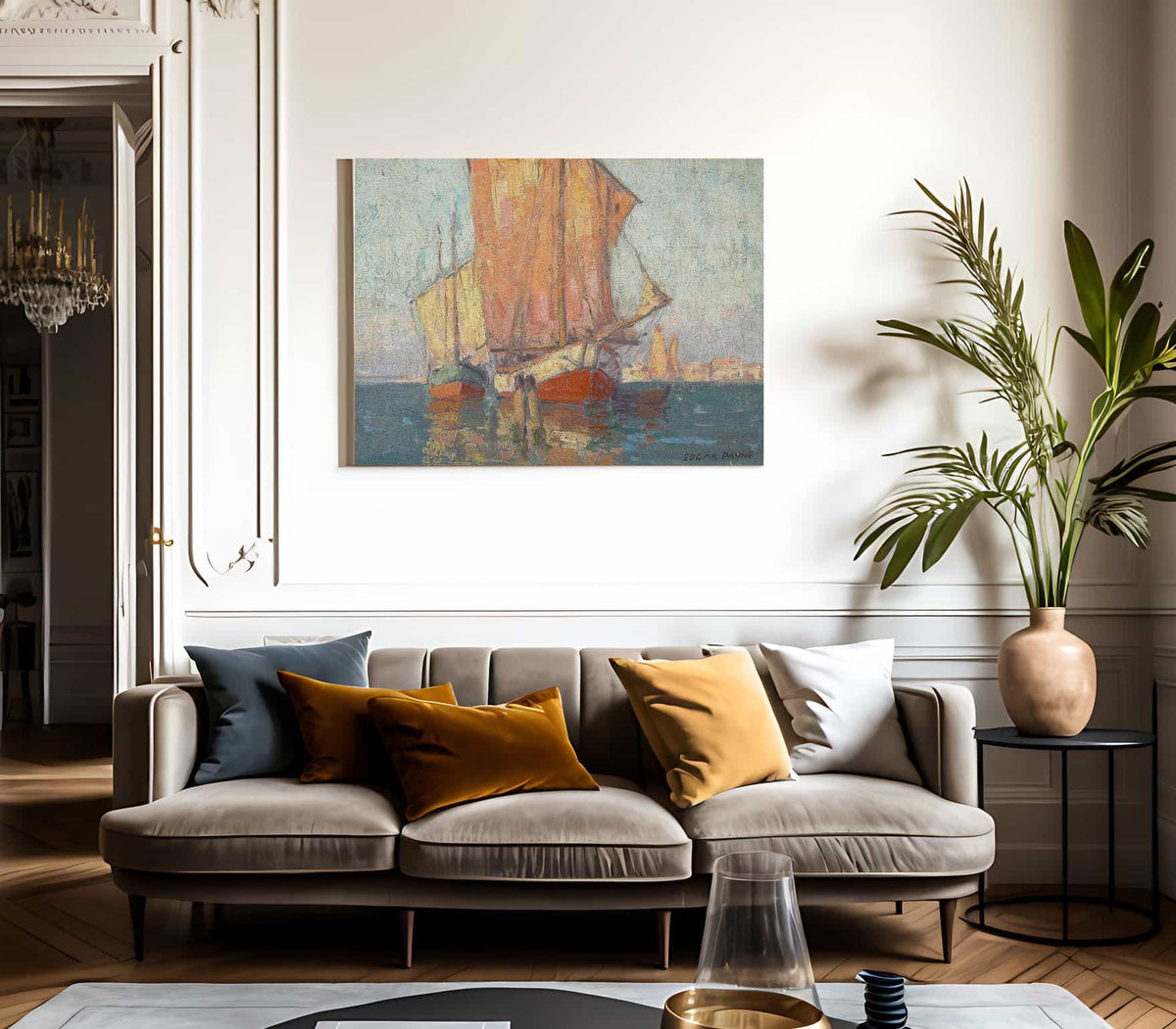 Golden Sails By Edgar Payne Fine Art Print