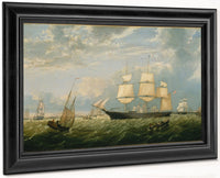Golden State Entering New York Harbor By Fitz Henry Lane Fine Art Print