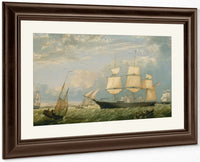 Golden State Entering New York Harbor By Fitz Henry Lane Fine Art Print