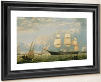 Golden State Entering New York Harbor By Fitz Henry Lane Fine Art Print