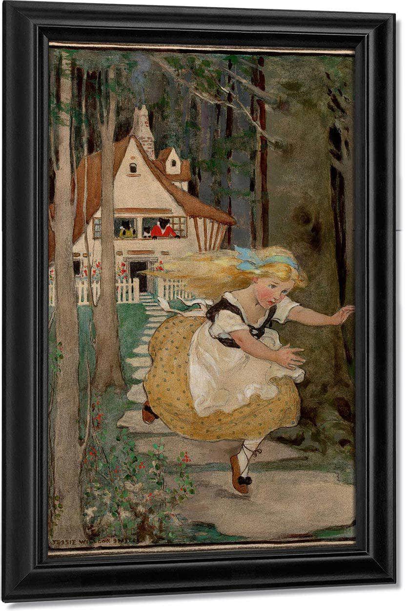 Goldilocks And The Three Bears Swifts Premium Soap Products Calendar Illustration 1916 By Jessie Willcox Smith Fine Art Print