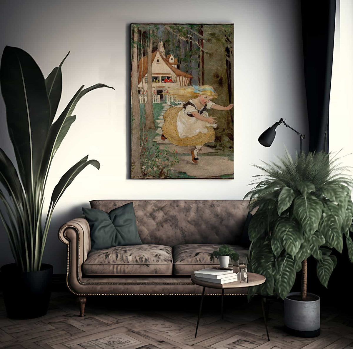 Goldilocks And The Three Bears Swifts Premium Soap Products Calendar Illustration 1916 By Jessie Willcox Smith Fine Art Print