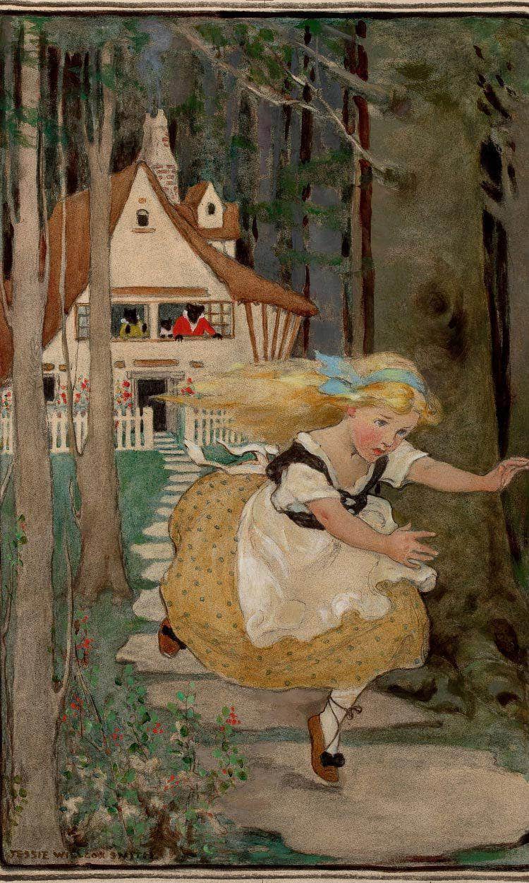 Goldilocks And The Three Bears Swifts Premium Soap Products Calendar Illustration 1916 By Jessie Willcox Smith Fine Art Print