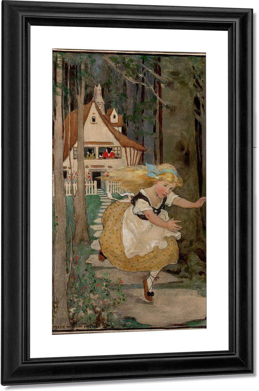 Goldilocks And The Three Bears Swifts Premium Soap Products Calendar Illustration 1916 By Jessie Willcox Smith Fine Art Print