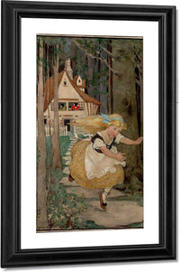 Goldilocks And The Three Bears Swifts Premium Soap Products Calendar Illustration 1916 By Jessie Willcox Smith Fine Art Print