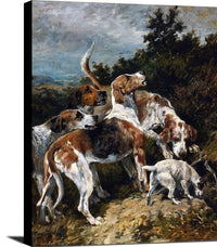 Gone To Ground Painting John Emms Canvas Art Fine Art Print