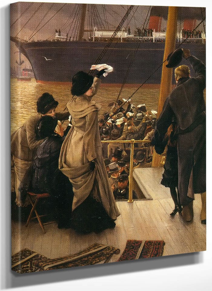 Goodbye  On The Mersey By James Tissot Fine Art Print