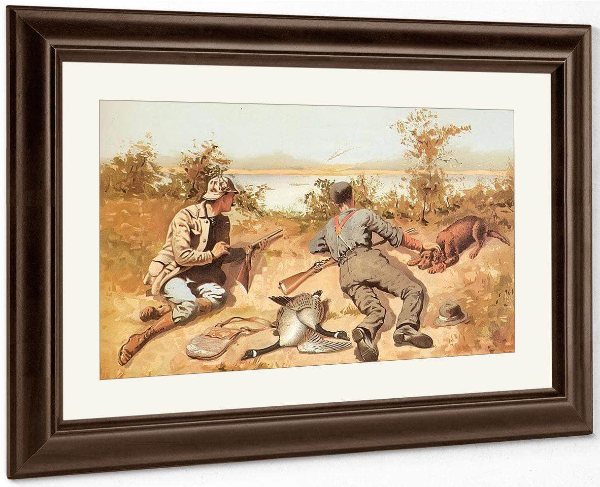 Goose Shooting Aka Pheasant Shooting By Frederic Remington Fine Art Print