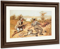 Goose Shooting Aka Pheasant Shooting By Frederic Remington Fine Art Print