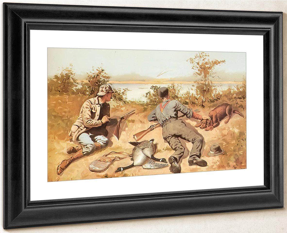 Goose Shooting Aka Pheasant Shooting By Frederic Remington Fine Art Print