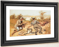 Goose Shooting Aka Pheasant Shooting By Frederic Remington Fine Art Print