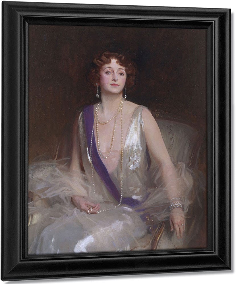 Grace Elvina, Marchioness Curzon Of Kedleston By John Singer Sargent Fine Art Print