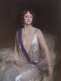 Grace Elvina, Marchioness Curzon Of Kedleston By John Singer Sargent Fine Art Print