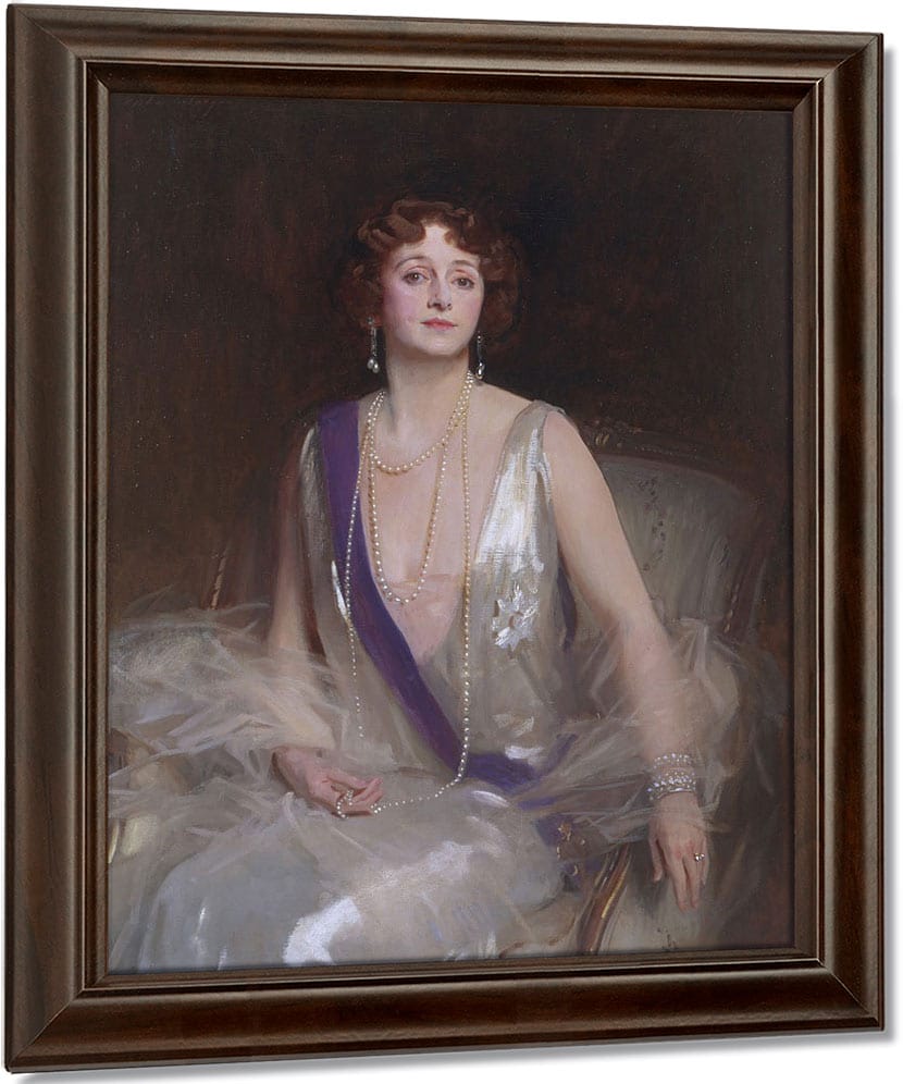 Grace Elvina, Marchioness Curzon Of Kedleston By John Singer Sargent Fine Art Print