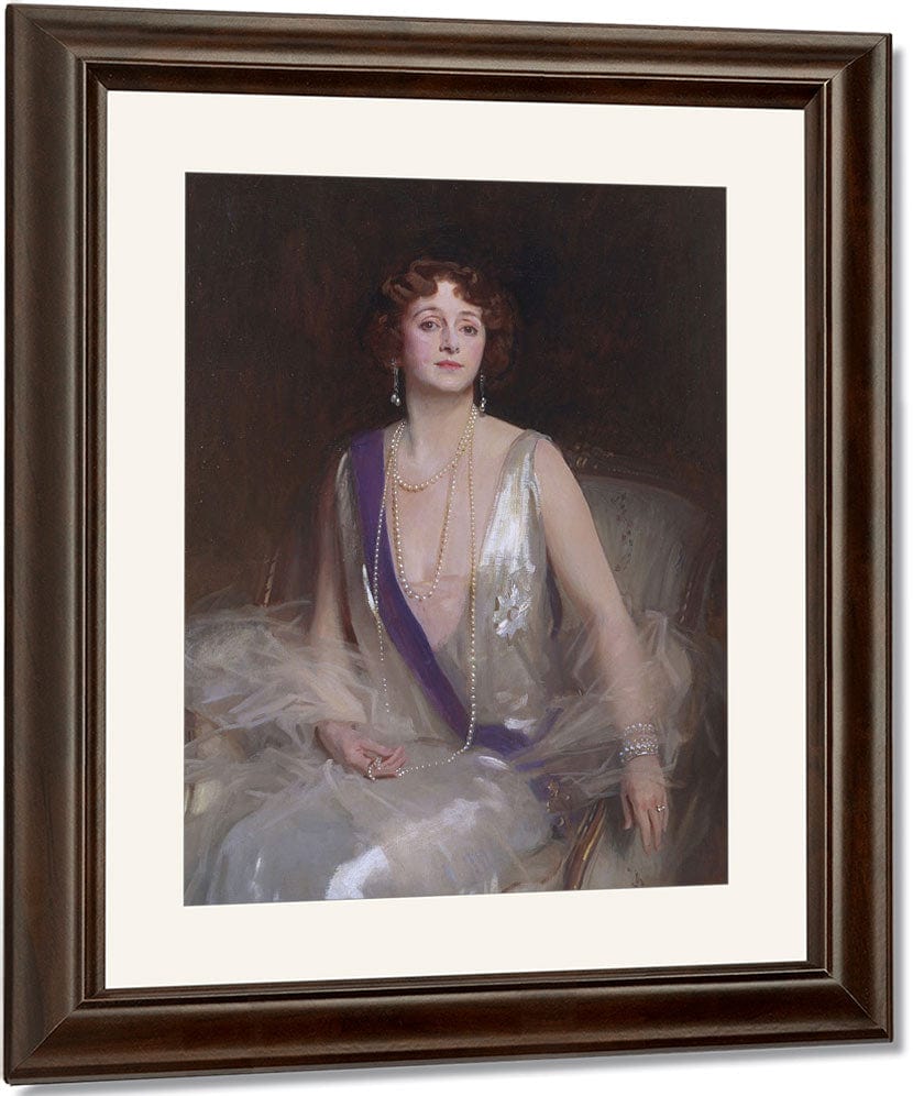Grace Elvina, Marchioness Curzon Of Kedleston By John Singer Sargent Fine Art Print