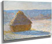 Grainstack (Snow Effect) By Monet Claude Fine Art Print