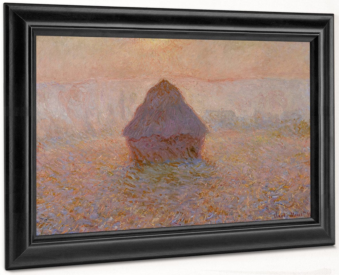 Grainstack Sun In The Mist 1891 By Claude Monet Fine Art Print