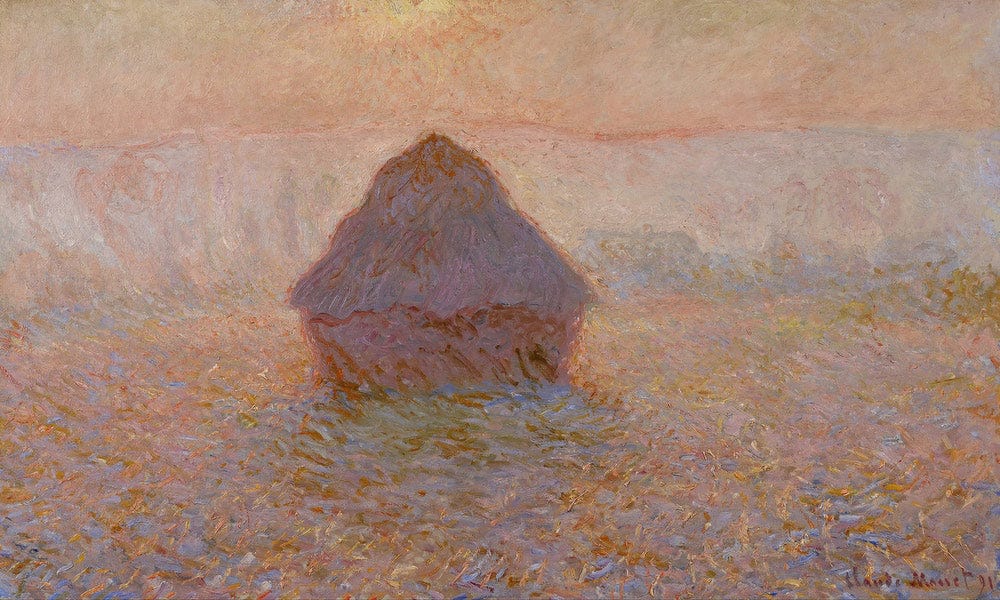 Grainstack Sun In The Mist 1891 By Claude Monet Fine Art Print