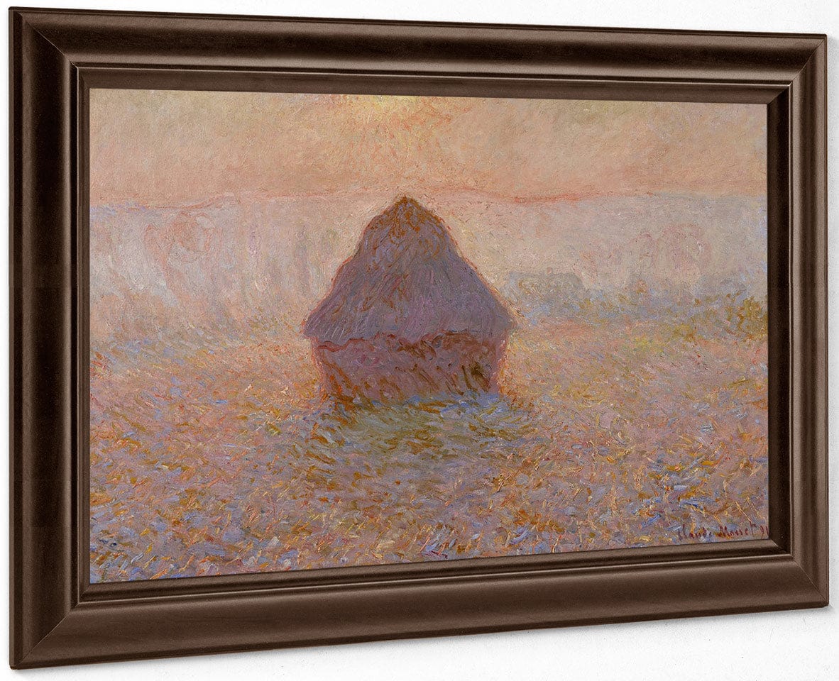 Grainstack Sun In The Mist 1891 By Claude Monet Fine Art Print