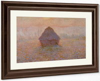 Grainstack Sun In The Mist 1891 By Claude Monet Fine Art Print