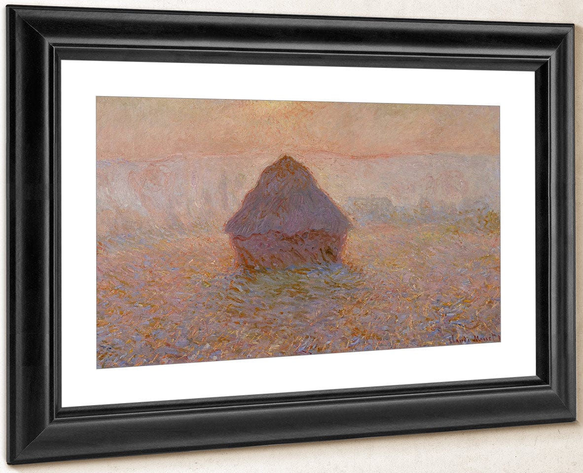 Grainstack Sun In The Mist 1891 By Claude Monet Fine Art Print