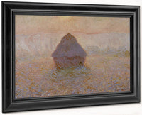 Grainstack, Sun In The Mist By Claude Monet Fine Art Print