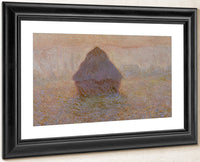 Grainstack, Sun In The Mist By Claude Monet Fine Art Print