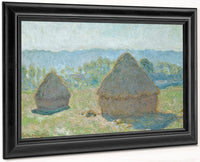 Grainstacks In Bright Sunlight By Claude Monet Fine Art Print