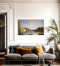 Grand Canal From The Palazzo Balbi By Canaletto Fine Art Print