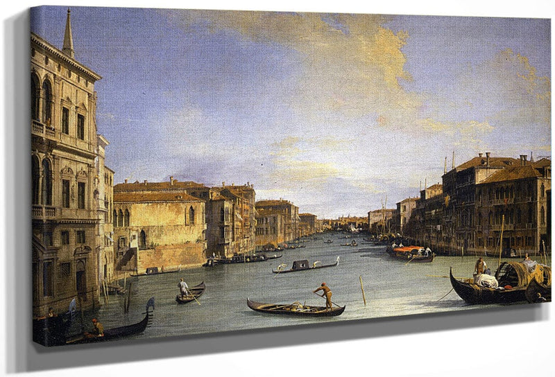 Grand Canal From The Palazzo Balbi By Canaletto Fine Art Print