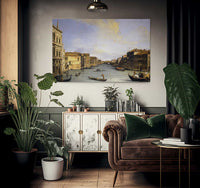 Grand Canal From The Palazzo Balbi By Canaletto Fine Art Print