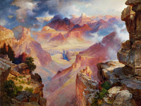 Grand Canyon Of Arizona At Sunset Painting Thomas Moran Canvas Art Fine Art Print