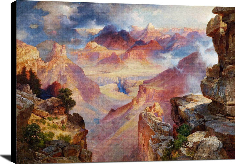 Grand Canyon Of Arizona At Sunset Painting Thomas Moran Canvas Art Fine Art Print