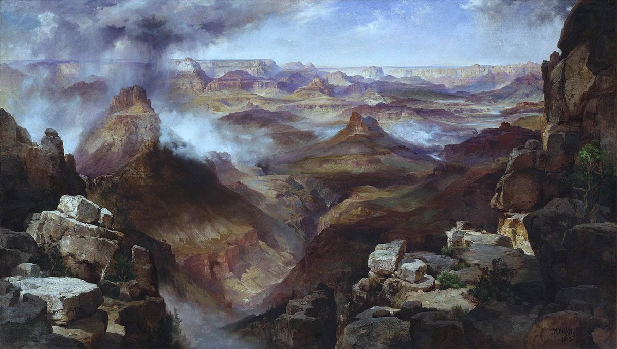 Grand Canyon Of The Colorado River Painting Thomas Moran Canvas Art Fine Art Print