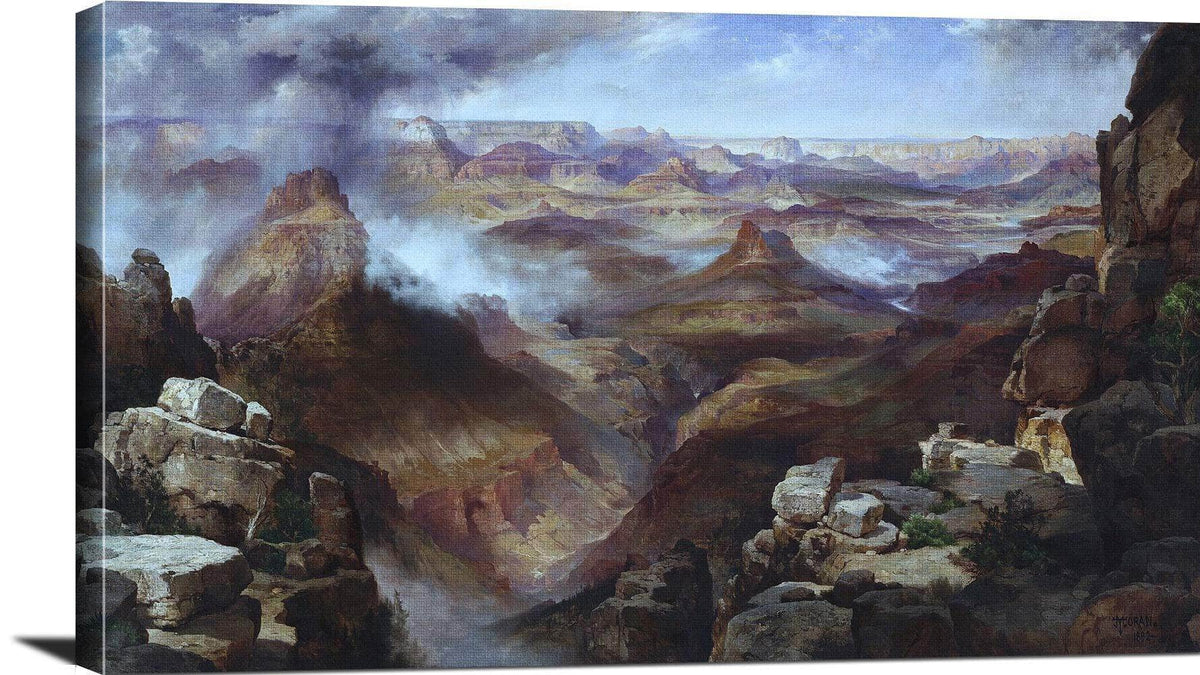 Grand Canyon Of The Colorado River Painting Thomas Moran Canvas Art Fine Art Print