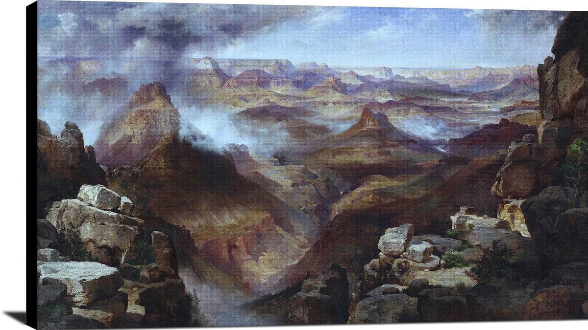 Grand Canyon Of The Colorado River Painting Thomas Moran Canvas Art Fine Art Print