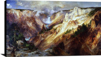 Grand Canyon Of The Yellowstone Painting Thomas Moran Canvas Art Fine Art Print