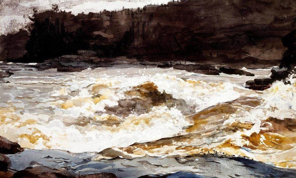 Grand Discharge Lake Saint John By Winslow Homer Fine Art Print