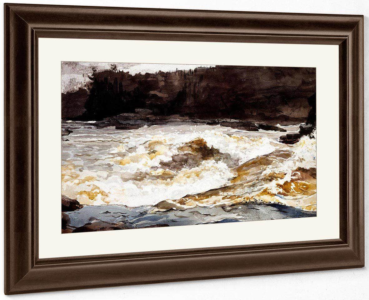 Grand Discharge Lake Saint John By Winslow Homer Fine Art Print