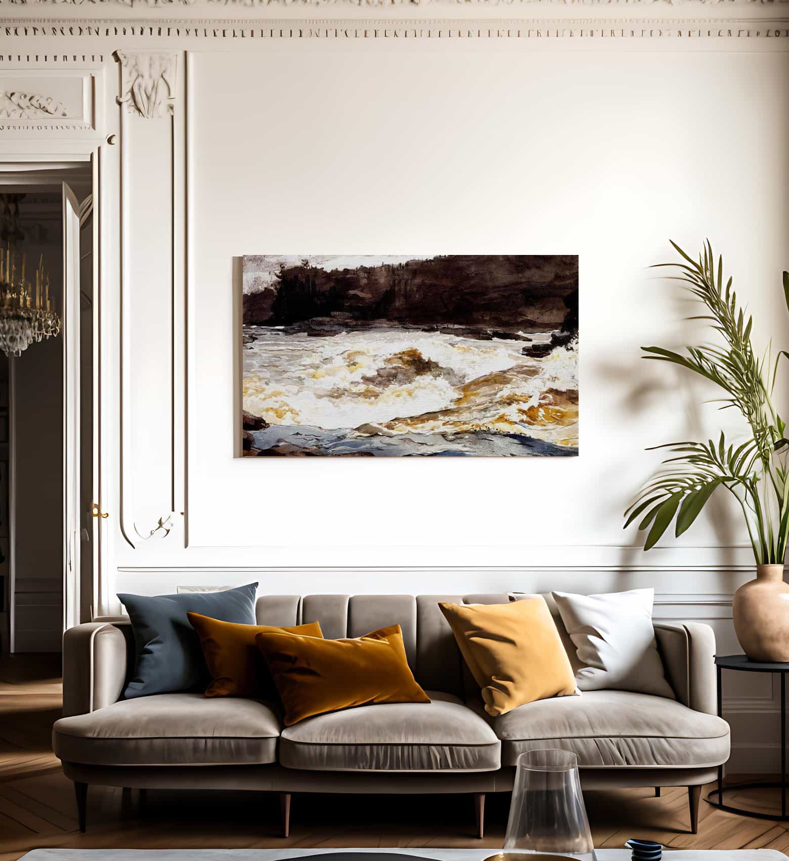 Grand Discharge Lake Saint John By Winslow Homer Fine Art Print