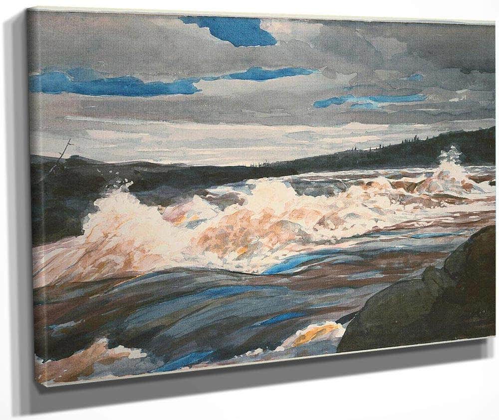 Grand Discharge Lake Saint John Province Of Quebec By Winslow Homer Fine Art Print