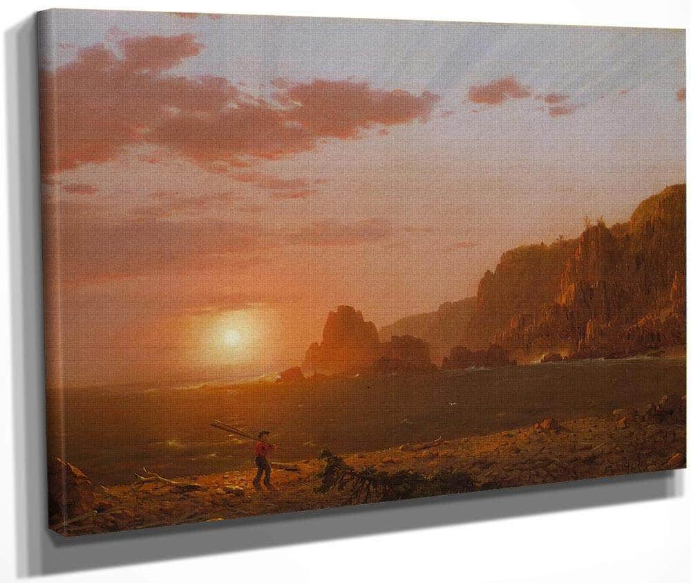 Grand Manan Island Bay Of Fundy By Fredric Edwin Church Fine Art Print