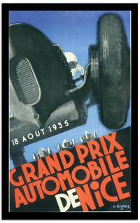 Grand Prix Automobile De Nice  Vintage Poster Fine Art Print