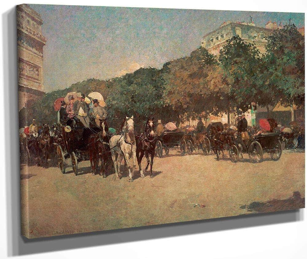 Grand Prix Day By Childe Hassam Fine Art Print