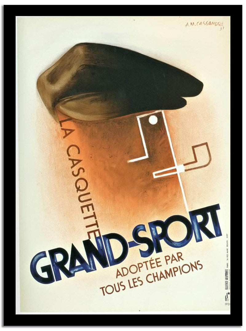 Grand  Sport  Vintage Posterb Fine Art Print