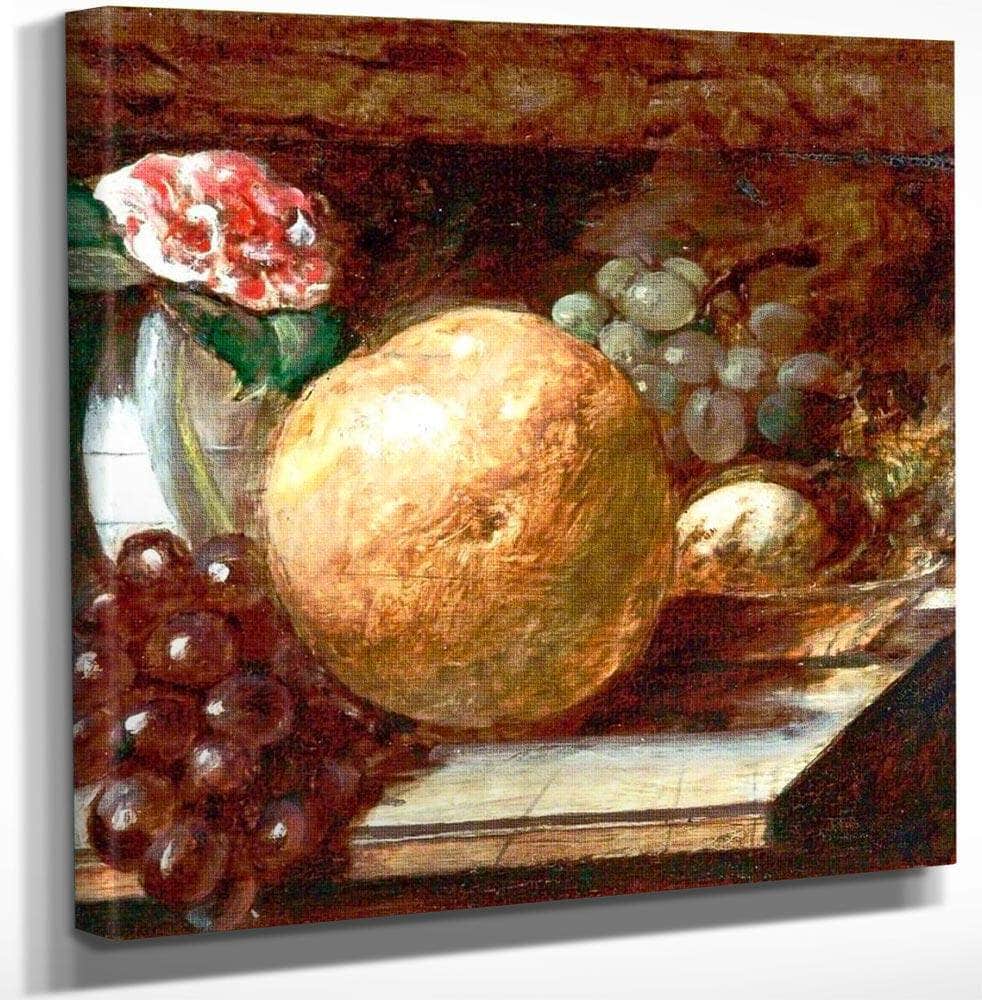 Grapefruit And Oranges By William Etty Fine Art Print