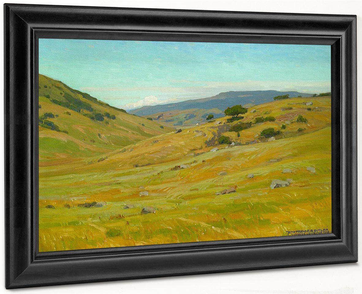 Grassy Hillsides 1915 By William Wendt Fine Art Print