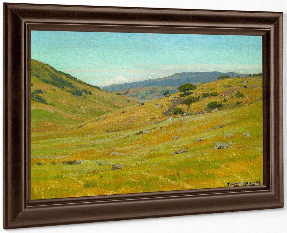 Grassy Hillsides 1915 By William Wendt Fine Art Print