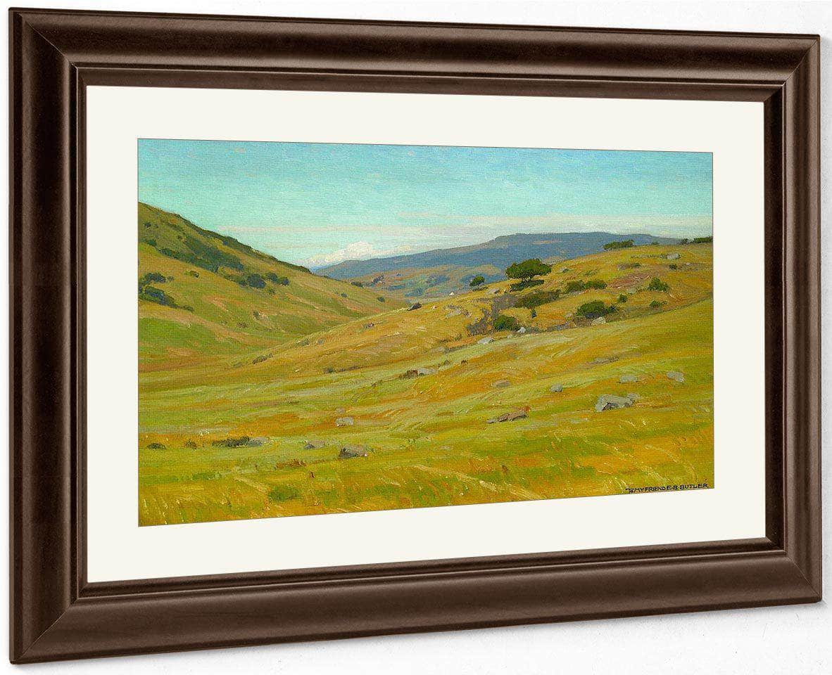 Grassy Hillsides 1915 By William Wendt Fine Art Print