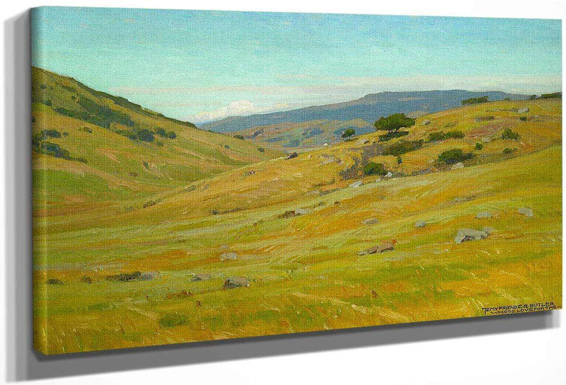 Grassy Hillsides 1915 By William Wendt Fine Art Print